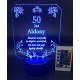 50 urodziny - lampka led